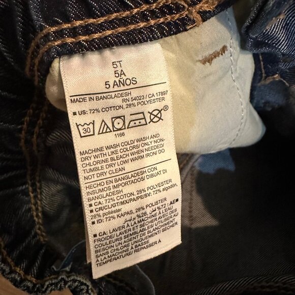 OLD NAVY BOYS STRAIGHT LEG JEANS ELASTIC WAIST 5T - Picture 5 of 7